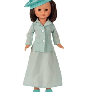 VESTIDO NANCY ENTREGA 24 TRAJE DE FALDA LARGA Y GORRA DE SATÉN