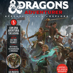 DUNGEONS & DRAGONS ENTREGA 5 juego de dados jaspeados de color rojo y negro