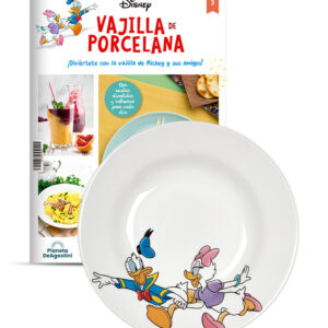 VAJILLA DISNEY ENTREGA 3 PLATO SOPERO DE DONALD Y DAISY