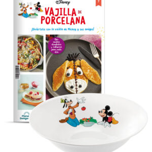 VAJILLA DISNEY ENTREGA 7 Ensaladera de Goofy y Mickey