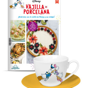 VAJILLA DISNEY ENTREGA 8 Taza de desayuno de Donald y Daisy