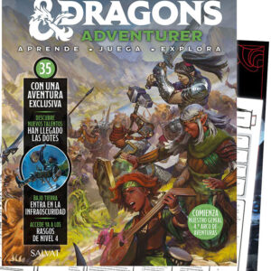 DUNGEONS & DRAGONS ENTREGA 35 suplemento de conjuros + hojas de personaje + un elegante juego de dados