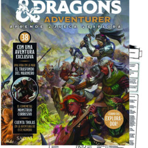 DUNGEONS & DRAGONS ENTREGA 38 juego de dados púrpura transparentes + hojas de personaje