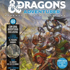 DUNGEONS & DRAGONS ENTREGA 44 juego de dados morado translúcido + lata