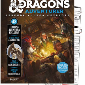 DUNGEONS & DRAGONS ENTREGA 48 mapa + hojas de personaje + juego de dados negros