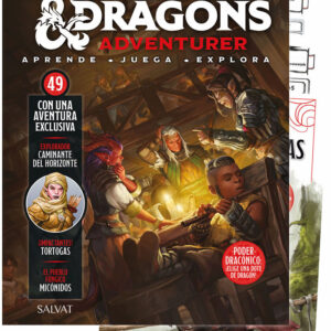 DUNGEONS & DRAGONS ENTREGA 49 catálogo de compras + hoja de personaje + juego de dados turquesa y negro