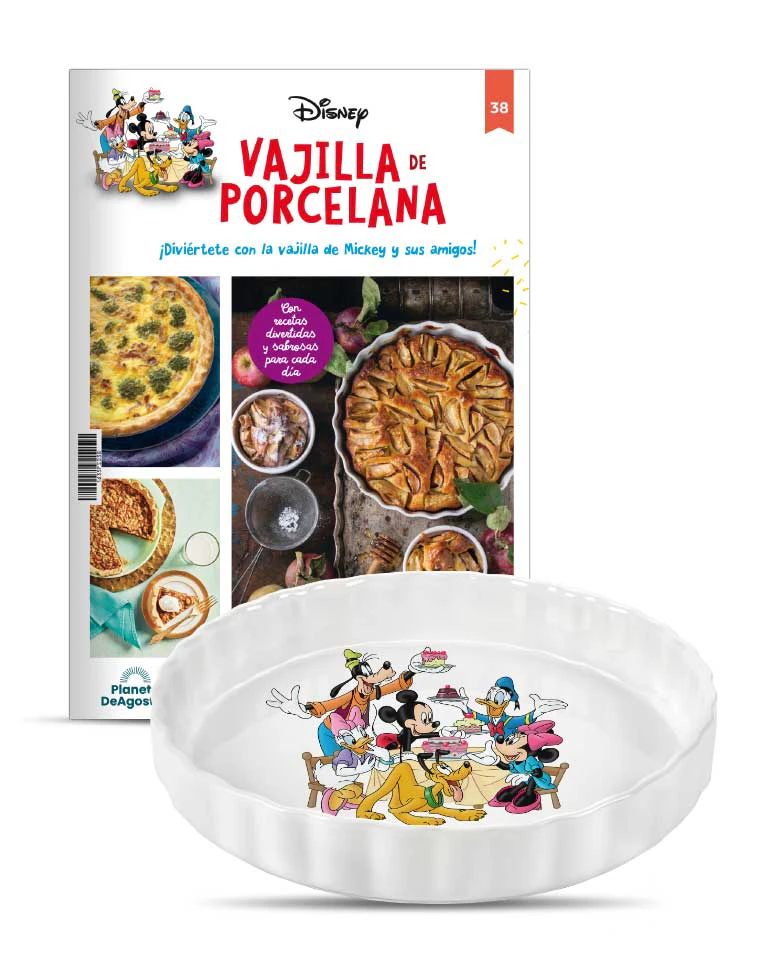 VAJILLA DISNEY ENTREGA 38 Tartera de Mickey y sus amigos