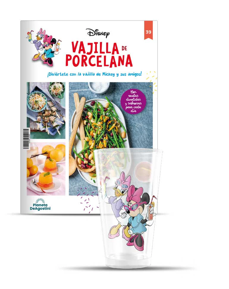 VAJILLA DISNEY ENTREGA 39 Vaso de Minnie y Daisy