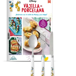 VAJILLA DISNEY ENTREGA 40 SET CUBIERTOS DONALD Y PLUTO