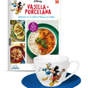 VAJILLA DISNEY ENTREGA 42 Tazón y plato de desayuno de Mickey y Donald