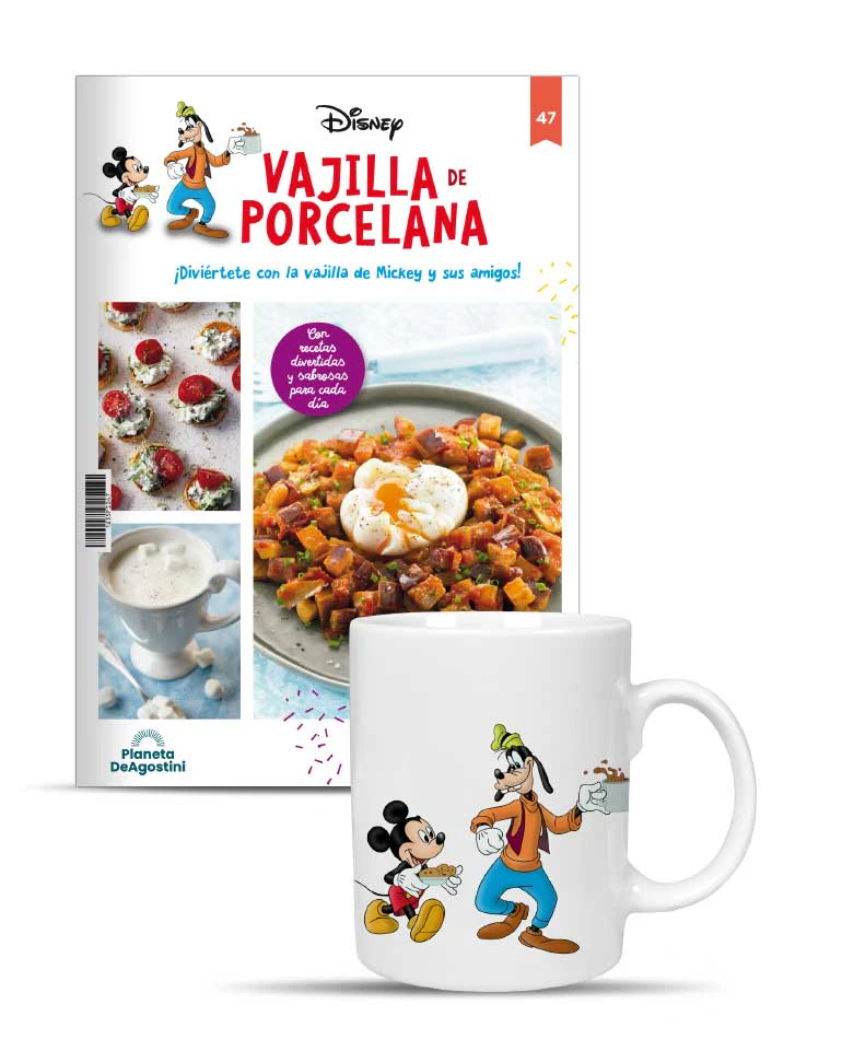 VAJILLA DISNEY ENTREGA 47 Mug de Mickey y Goofy