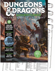DUNGEONS & DRAGONS ENTREGA 59 HOJAS DE PERSONAJE