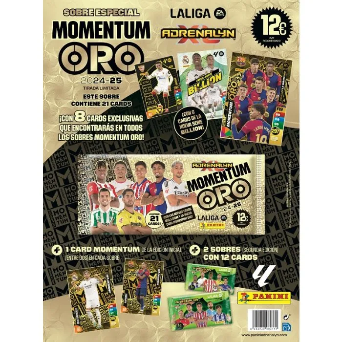 Adrenalyn XL LaLiga EA Sports 2024/2025 Sobre Momentum Oro- Panini