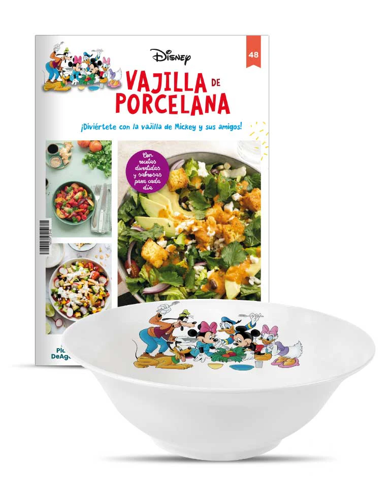 VAJILLA DISNEY ENTREGA 48 Ensaladera grande de Mickey y sus amigos