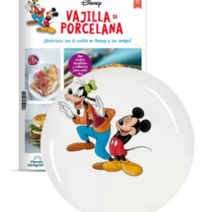 VAJILLA DISNEY ENTREGA 51 Plato llano de Mickey y Goofy