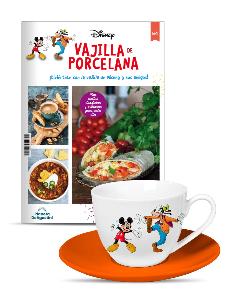 VAJILLA DISNEY ENTREGA 54 Tazón y plato de desayuno de Mickey