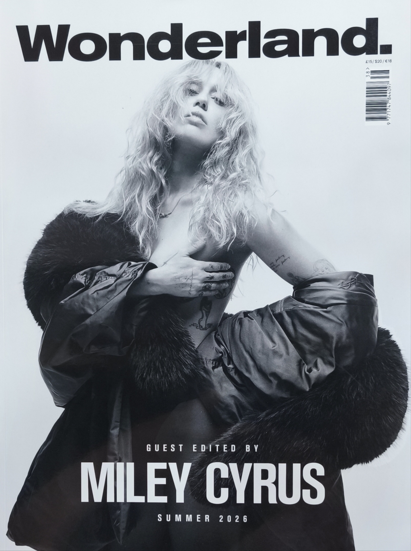 Miley Cyrus Wonderland Issue 86 Summer 2026