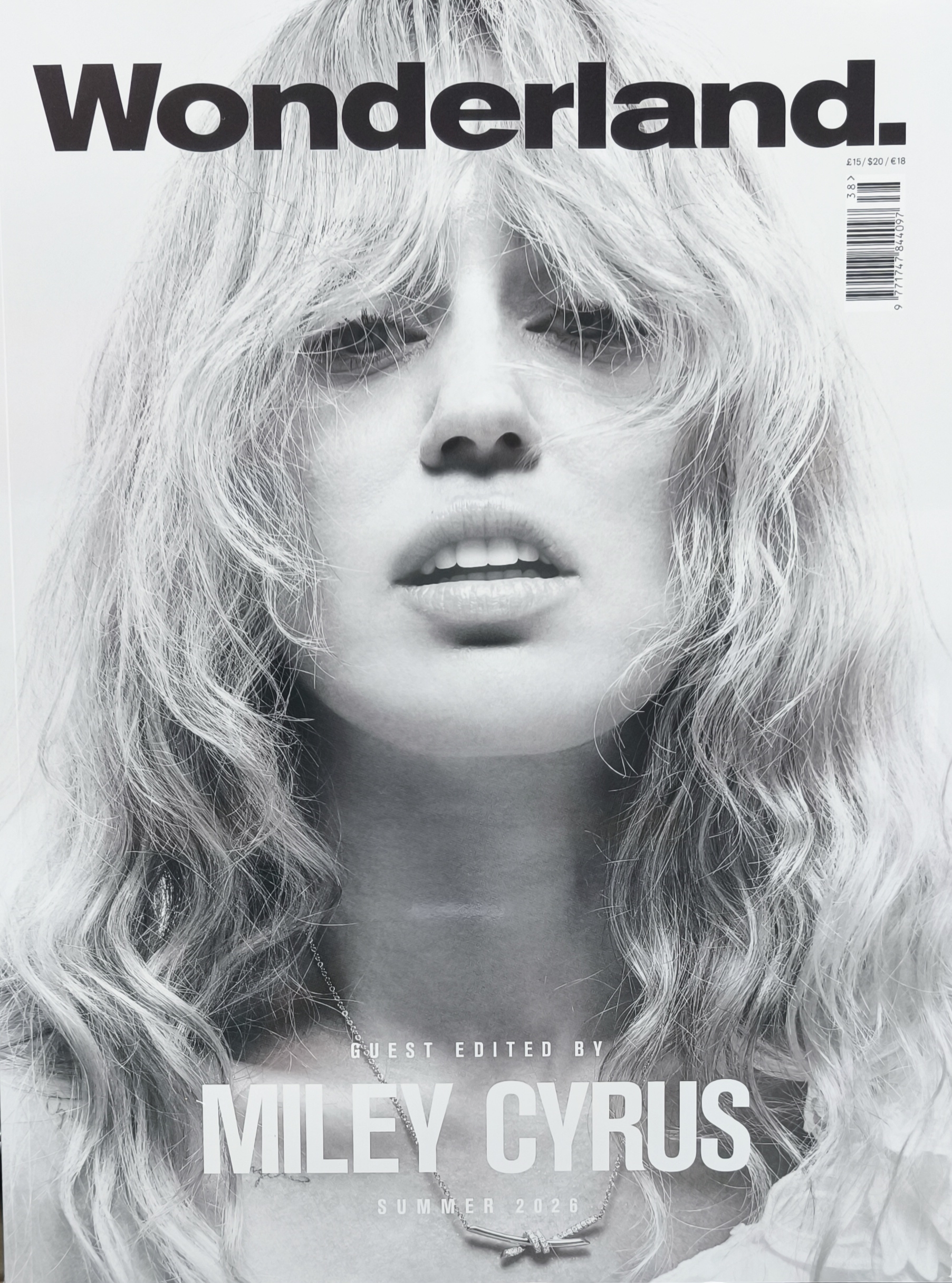 Miley Cyrus Wonderland Issue 86 Summer 2026